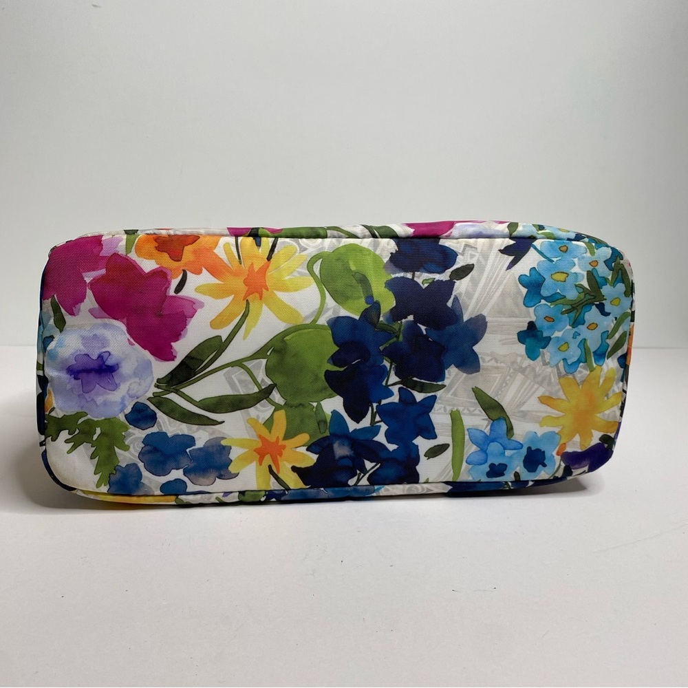 Kipling Multicolor Floral Bethel Shoulder Bag Purse Water Color Multi Pocket - Picture 11 of 15